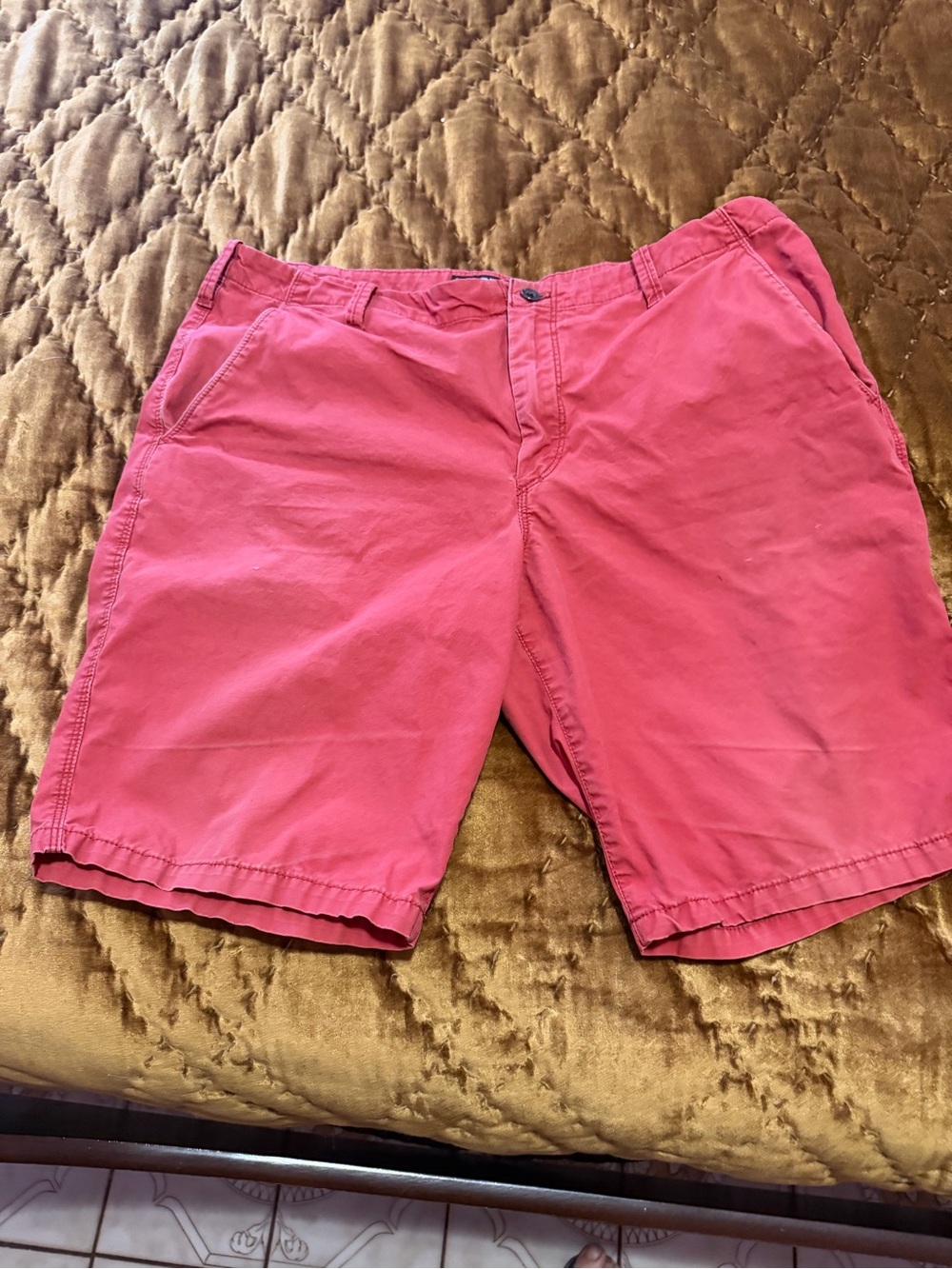 Express Men's Coral-Red Casual Shorts